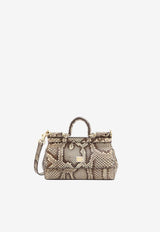 Dolce 
Gabbana Small Sicily Python Skin Handbag BB7116A2111_80200