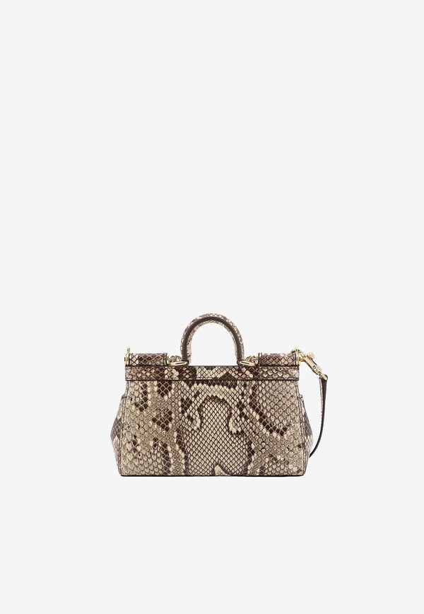 Dolce 
Gabbana Small Sicily Python Skin Handbag BB7116A2111_80200