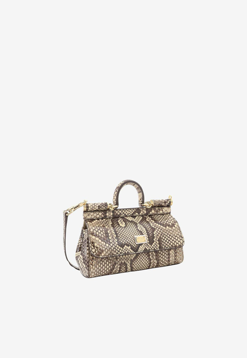 Dolce 
Gabbana Small Sicily Python Skin Handbag BB7116A2111_80200