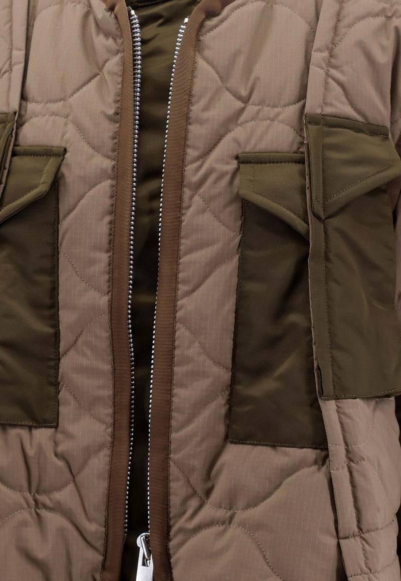 Sacai Padded Quilted Jacket Beige 2407461_637