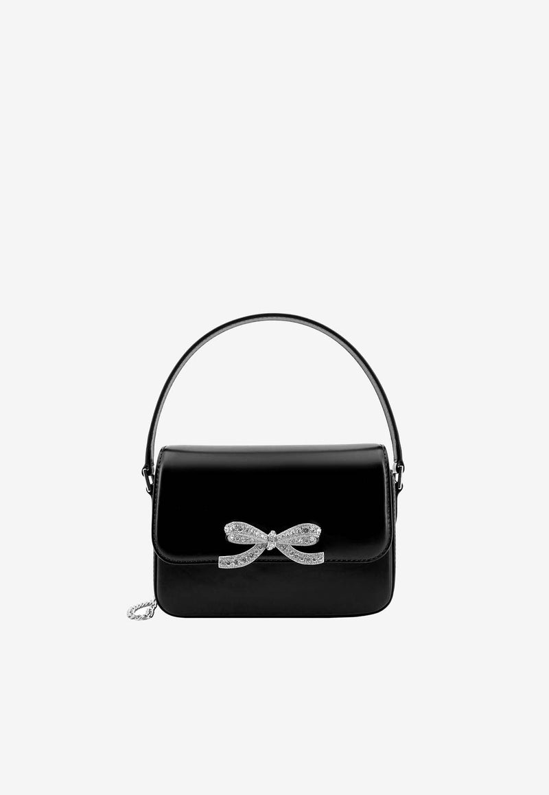 Self-Portrait Micro Leather Top Handle Bag Black PF24309S_BLACK