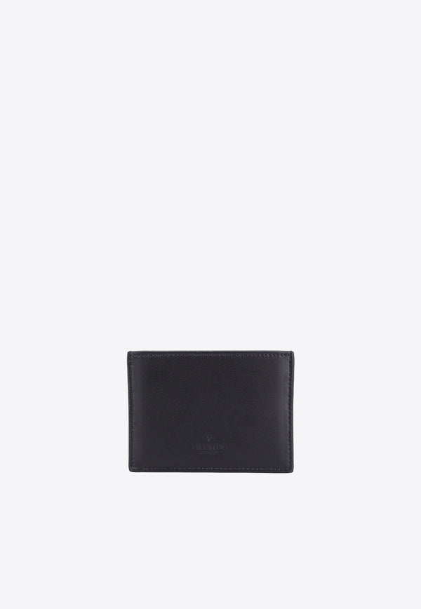 Valentino VLTN Print Leather Cardholder Black 5Y2P0448LVN_0NI