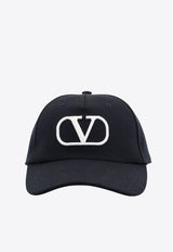 Valentino VLogo Baseball Cap Black 5Y2HDA41JDY_0NI