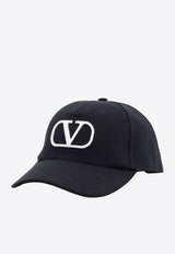 Valentino VLogo Baseball Cap Black 5Y2HDA41JDY_0NI