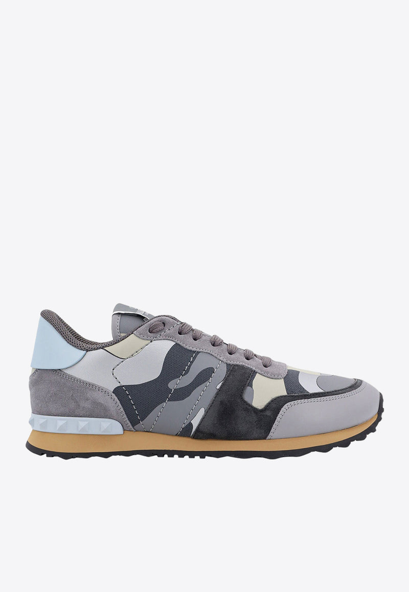 Valentino Rockrunner Camouflage Low-Top Sneakers Gray 5Y2S0723MQV_ZBN