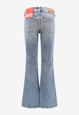 Diesel D-Hush Flared Denim Pants Blue A1382009J55_01