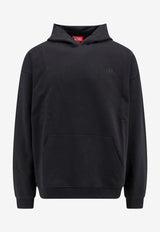 Diesel S-Boxt Bleached Logo Hooded Sweatshirt Black A152590PJAX_9XX