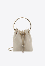 Jimmy Choo Bon Bon Metallic Mesh Bucket Bag Champagne BONBONWGJ_CHAMPAGNE