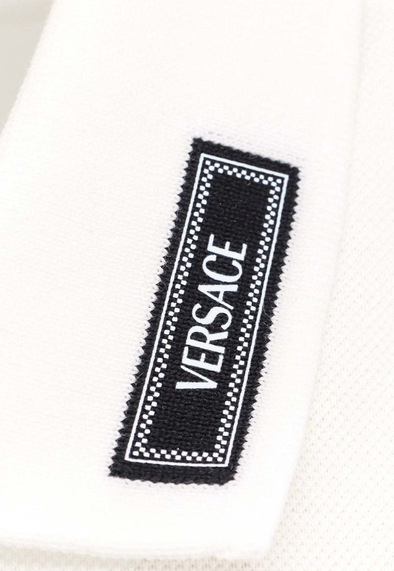 Logo Patch Polo T-shirt Versace 10139061A11276_1W010