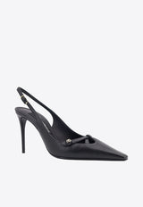 Dolce 
Gabbana 90 Leather Slingback Pumps Black CG0823A1953_80999