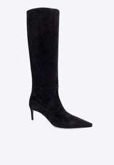 Dolce 
Gabbana Cuissards 70 Knee-High Suede Boots Black CU1139A6807_80999