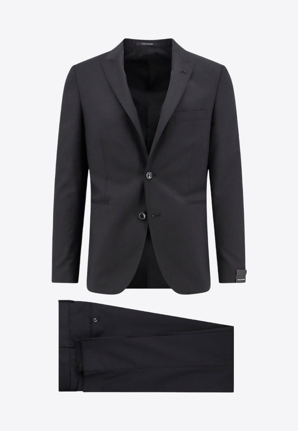 Tagliatore Single-Breasted Wool Suit Black 2FBR26A01060004_N5082