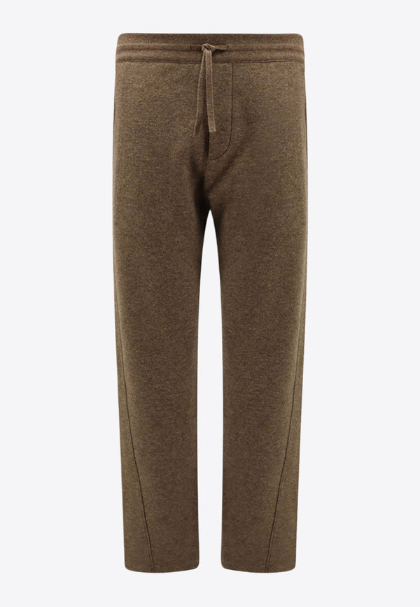 Loro Piana Rio Straight-Leg Cashmere Pants Brown FAO7049_H0BF