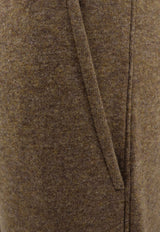 Loro Piana Rio Straight-Leg Cashmere Pants Brown FAO7049_H0BF