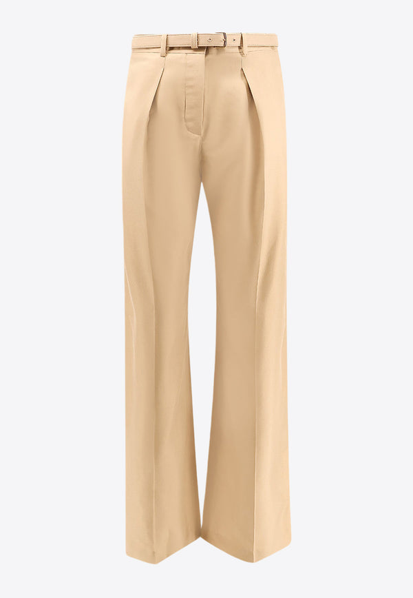 Loro Piana Edward Tailored Silk Pants Beige FAO6277_D0N3