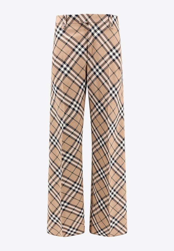 Burberry Vintage Check Straight-Leg Pants Beige 8091946_C1202