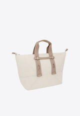 Furla Giove Canvas Tote Bag White WB01198BX3015_GREIGE