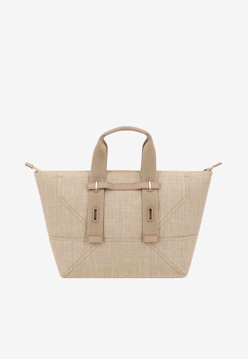 Furla Giove Canvas Tote Bag Beige WB01198BX3015_NATURALE