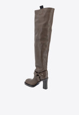 Burberry 85 Soft Stirrup Over-the-Knee Boots Brown 8092027_C1170