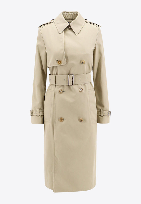 Burberry Double-Breasted Trench Coat Beige 8093045_A3888