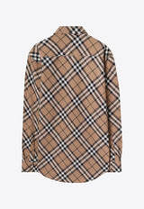 Burberry Vintage Check Long-Sleeved Shirt Beige 8093314_C1202