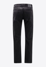 Alexander McQueen Ghostwash Straight-Leg Jeans Black 794090QTABK_1000