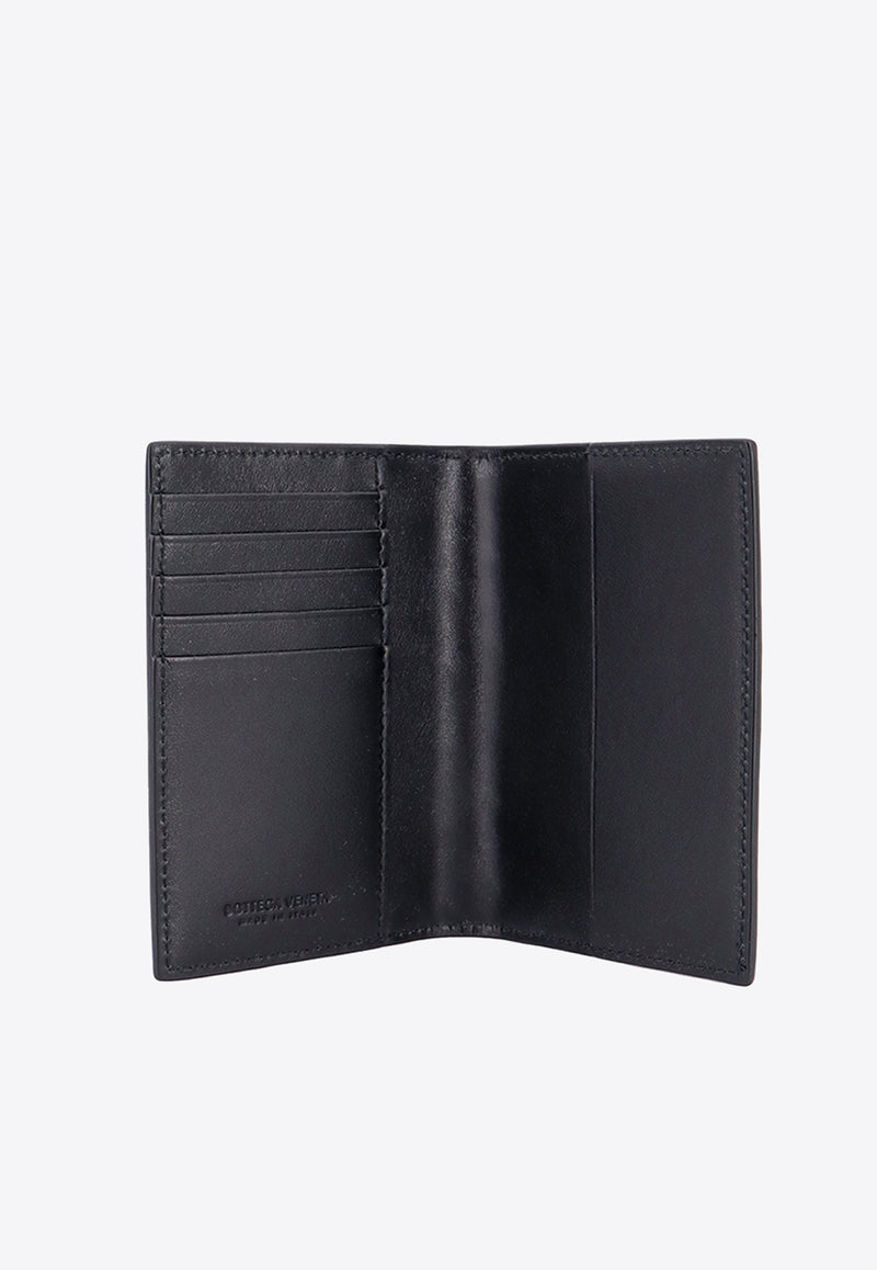 Bottega Veneta Intrecciato Leather Passport Holder Black 749954VCPP2_8425