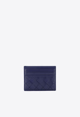 Bottega Veneta Intrecciato Leather Cardholder Purple 742325VCPP3_4528