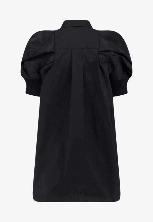 Sacai Puff-Sleeve Button-Up Shirt Black 2407531_001