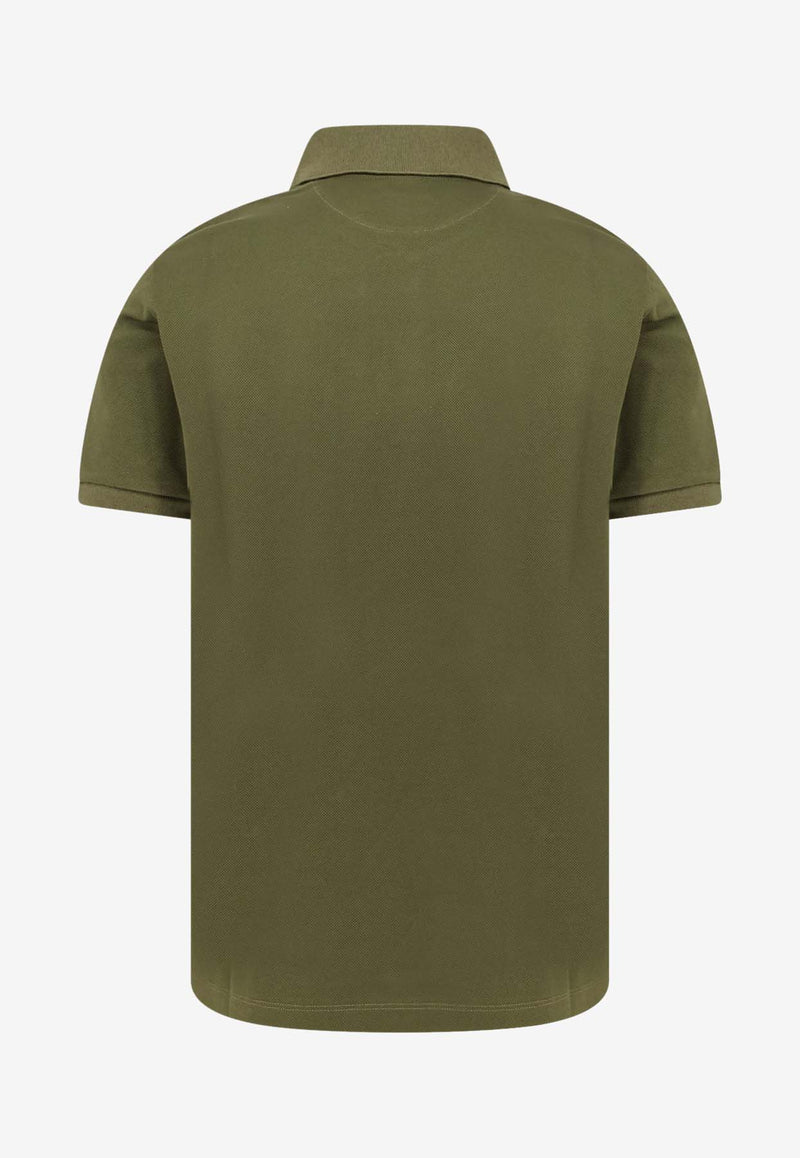 Fendi Embossed Logo Polo T-shirt Green FY1309ASDT_F19J3