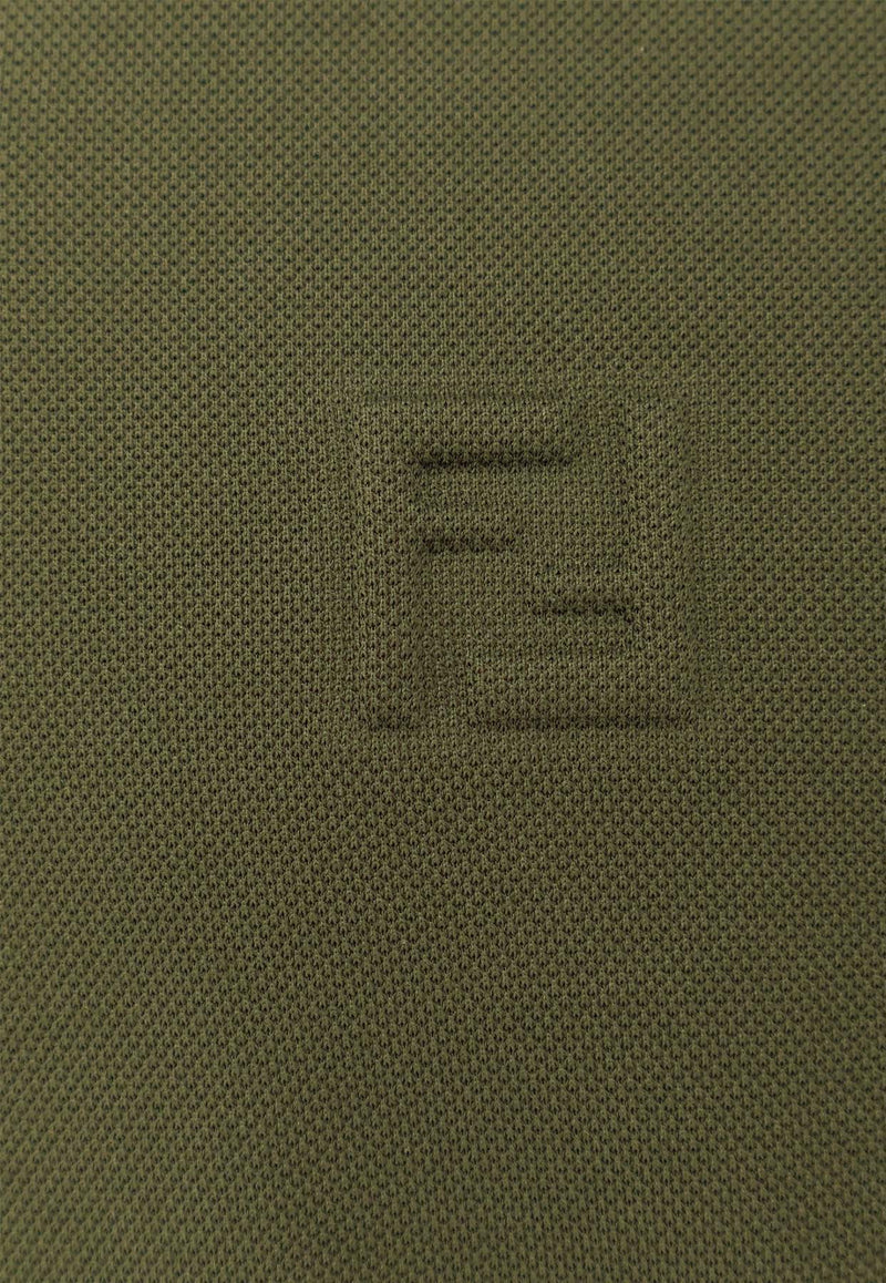 Fendi Embossed Logo Polo T-shirt Green FY1309ASDT_F19J3