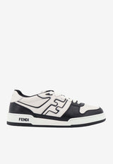 Fendi Match Low-Top Leather Sneakers White 7E1643AOMN_F0E7C