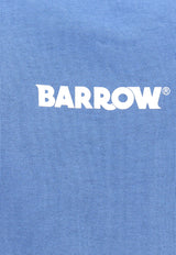 Barrow Logo Print Crewneck Sweatshirt Blue F4BWUASW133_BW026