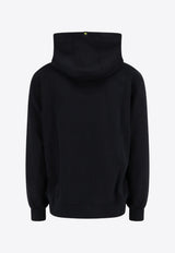 Barrow Bear and Logo Print Hooded Sweatshirt Black F4BWUAHS041_110