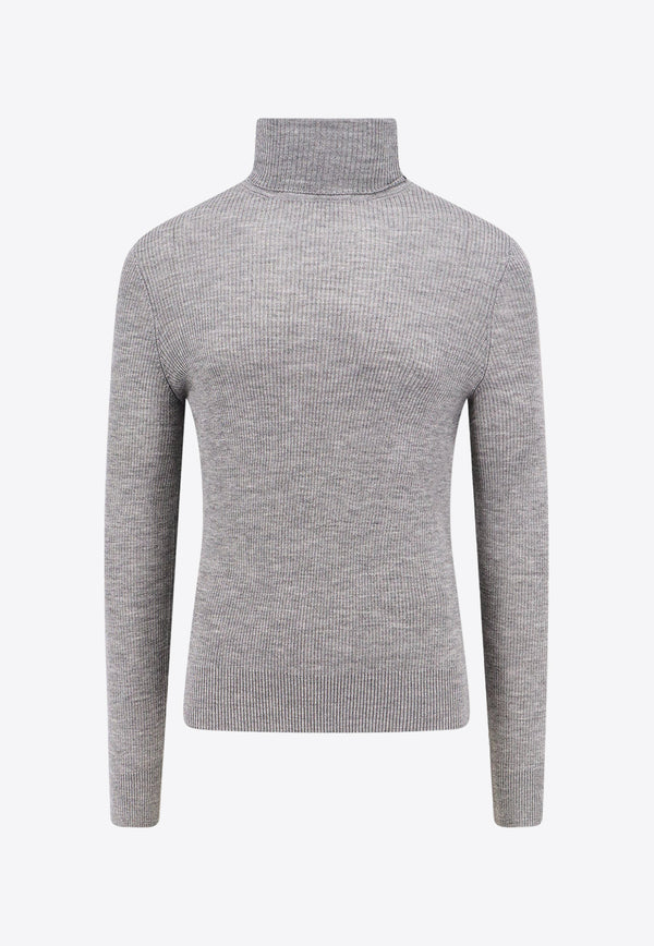 Tom Ford High-Neck Wool Blend Sweater Gray KRL027YMW059_IG164