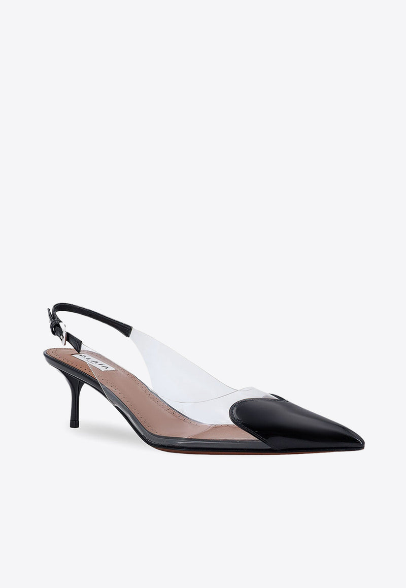 Alaïa Le Cœur 55 Slingback Pumps Black AA3E057CK150_999