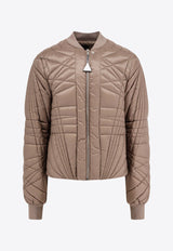 Moncler + Rick Owens Megapenta Quilted Flight Jacket Brown MU02D1A10_25U