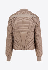 Moncler + Rick Owens Megapenta Quilted Flight Jacket Brown MU02D1A10_25U