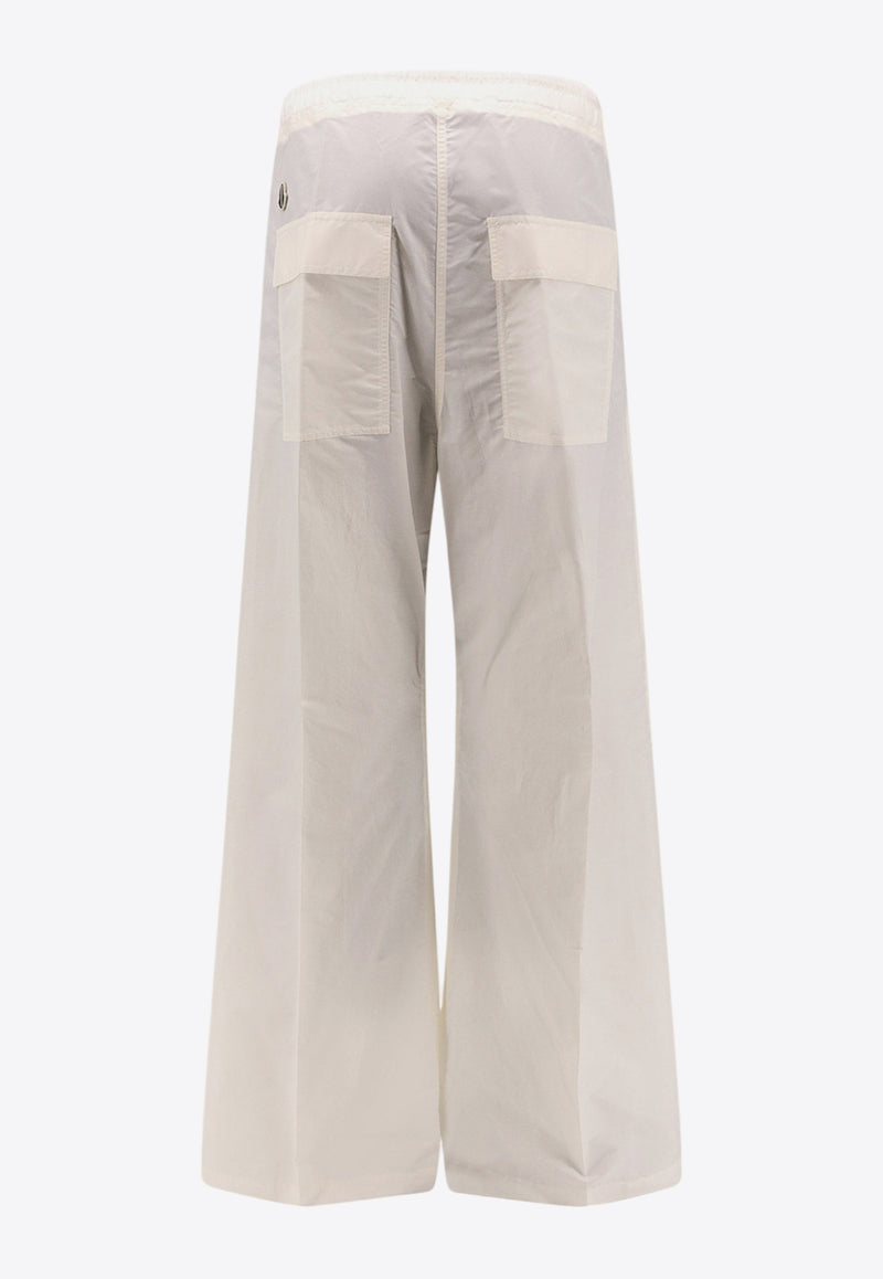 Moncler + Rick Owens Belas Wide-Leg Pants White MU02D2A02_001