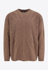 Moncler + Rick Owens  Jumbo Cashmere Sweater Brown MU02D9C02_25X