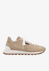 Brunello Cucinelli Suede Low-Top Sneakers Beige MZSFG2110_C9193