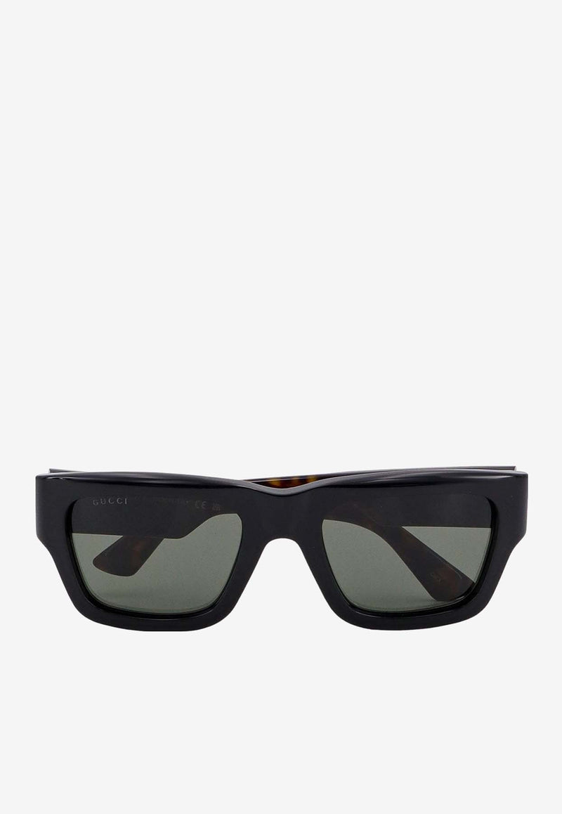 Gucci Rectangular Logo Sunglasses Gray 797495J0740_1012