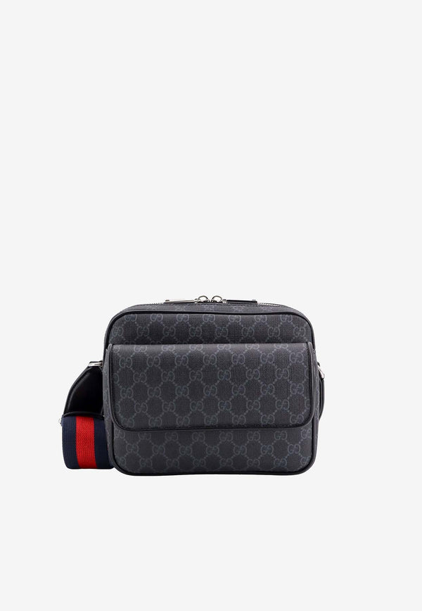 Gucci Small GG Supreme Messenger Bag Black 795479FADJA_1042