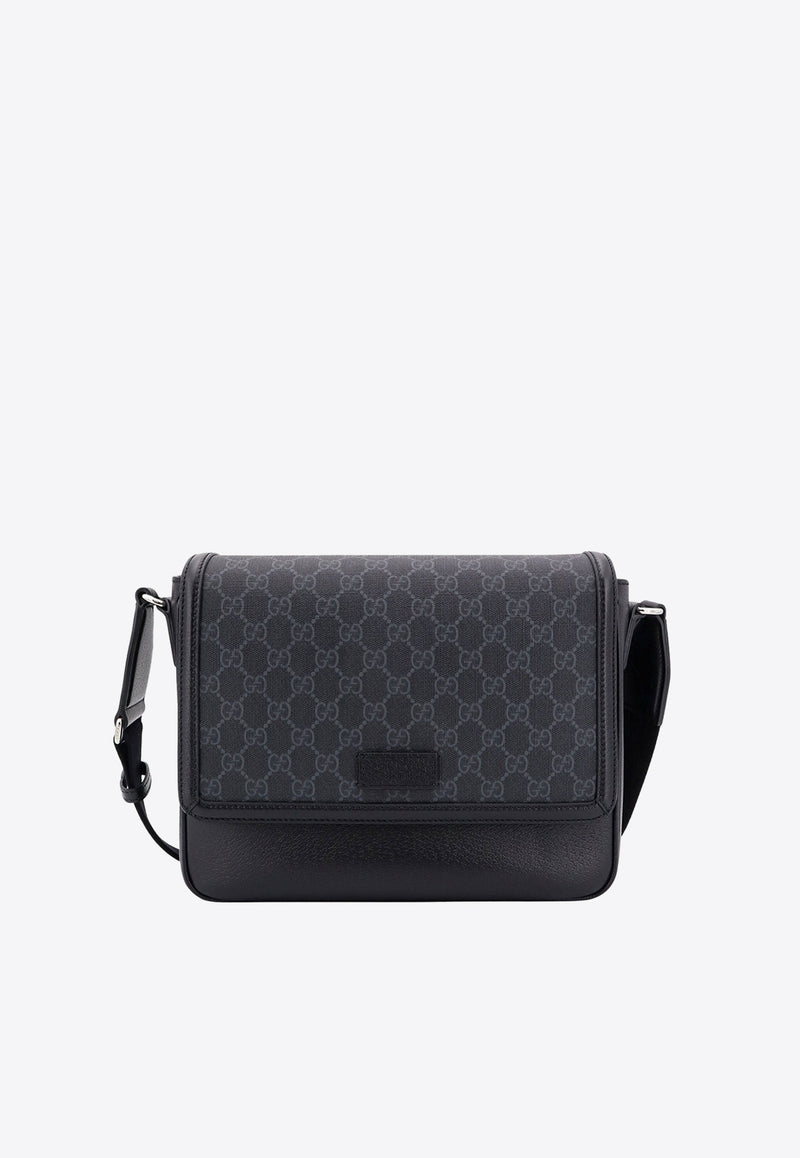 Gucci Medium GG Monogram Messenger Bag Black 795459FADJK_1000