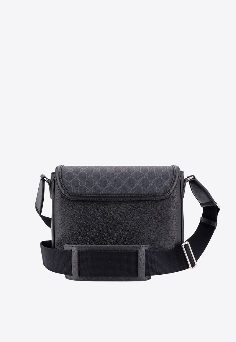 Gucci Medium GG Monogram Messenger Bag Black 795459FADJK_1000