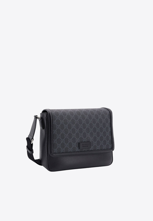 Gucci Medium GG Monogram Messenger Bag Black 795459FADJK_1000