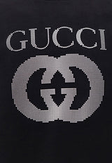 Gucci Embossed Logo Crewneck Sweatshirt Black 784413XJGQC_1043