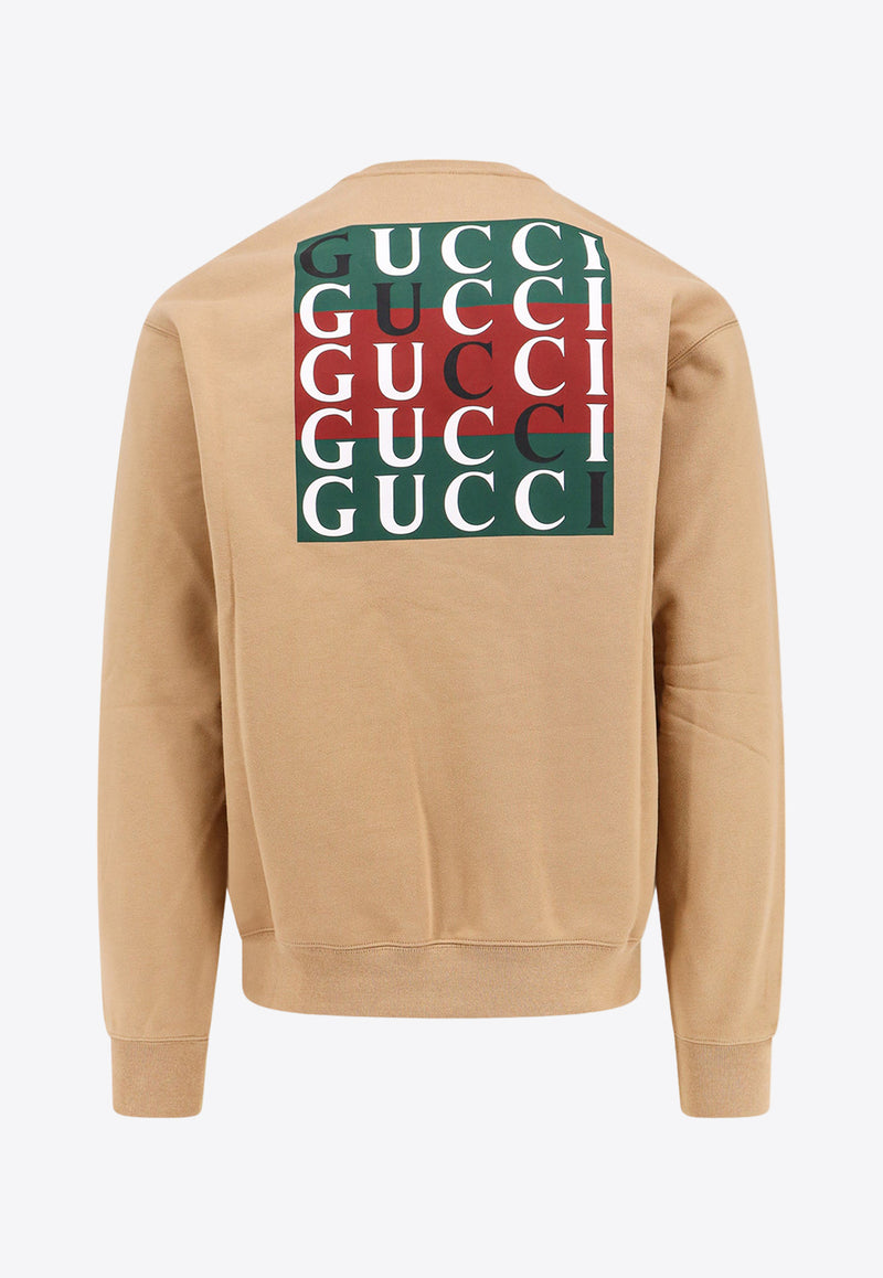 Gucci Interlocking G Crewneck Sweatshirt Beige 784413XJGP7_2293