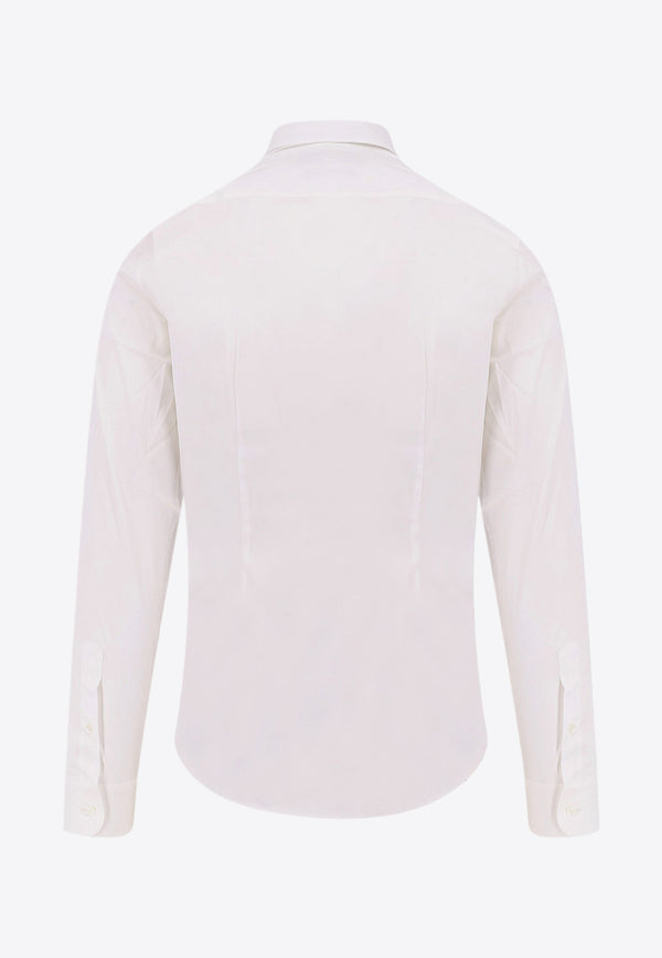 Gucci Pointed-Collar Long-Sleeved Shirt White 79173526242_9000