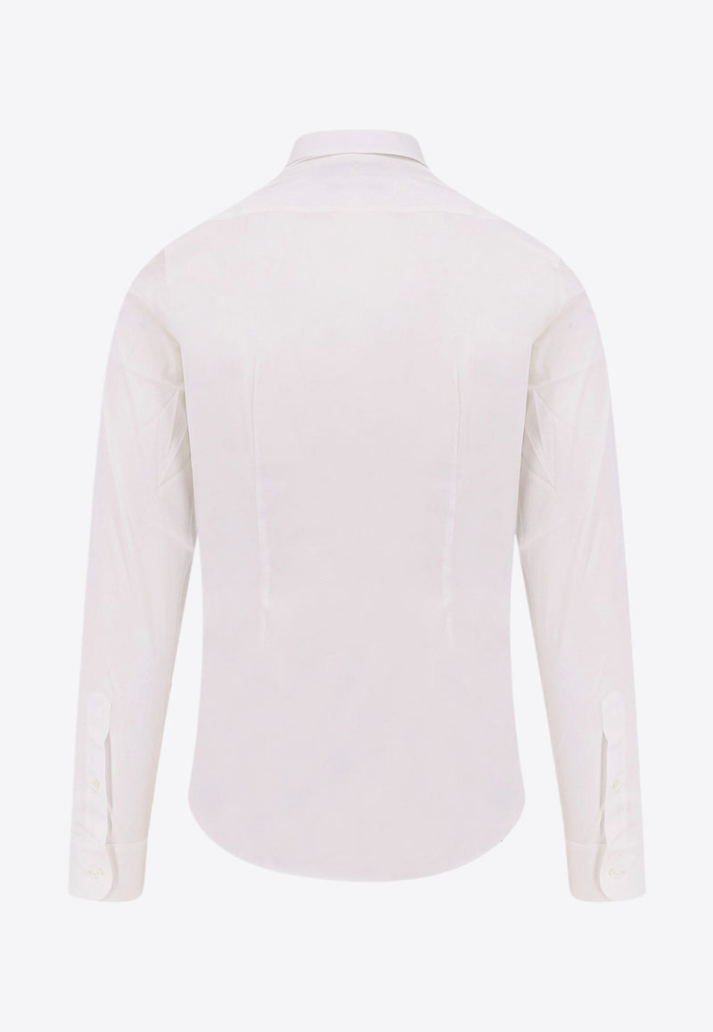 Gucci Pointed-Collar Long-Sleeved Shirt White 79173526242_9000